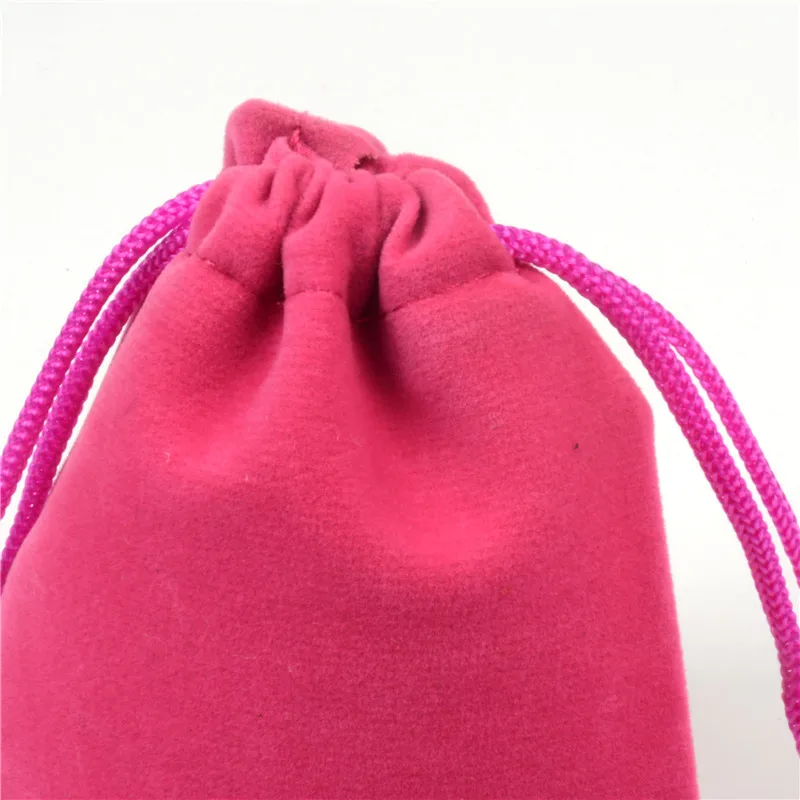 100 шт. байки drawstring сумка U наушники ювелирные изделия вельвет карман небольшой zip lock хранения упаковки сумки