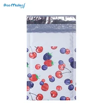 10pcs Poly Bubble Mailers 120*180mm Bubble Envelopes Cherry blueberry mulberry Pattern Bubble Lined Poly Mailer