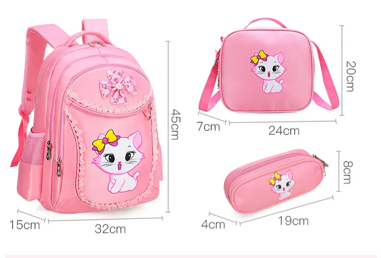 Водонепроницаемые Детские школьные рюкзаки для девочек принцесса детские школьные рюкзаки с принтом набор рюкзаков школьный детский