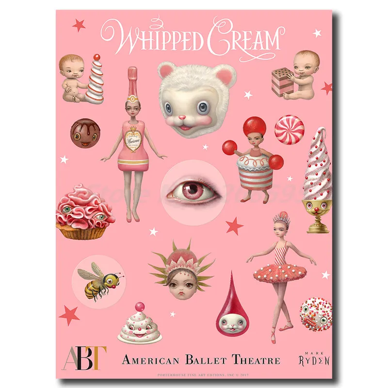 Mark Ryden взбитые кремовые настенные художественные холст постер и печать Картина