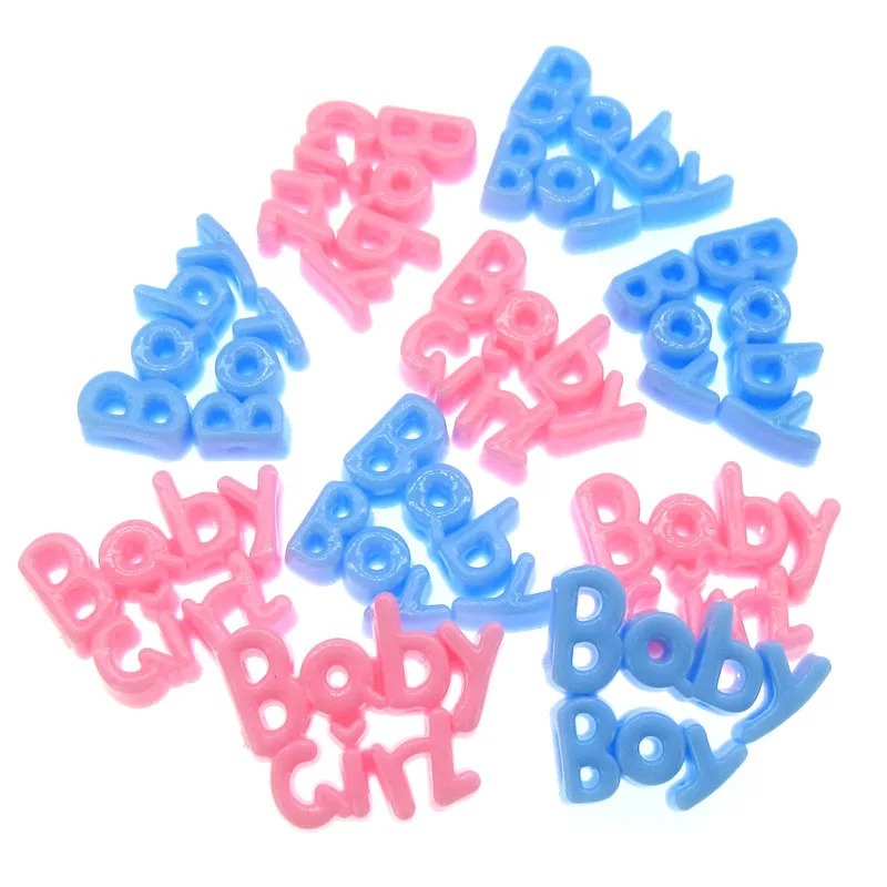 24 шт. пластиковые буквы амулеты для маленьких мальчиков и девочек, вечерние украшения для стола, 24x39 мм