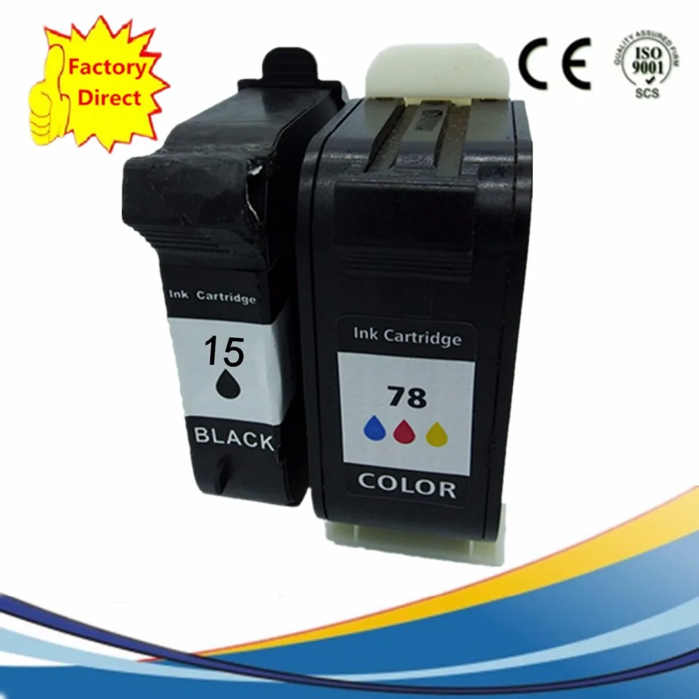 Картриджи восстановленные для струйного принтера HP15 78 XL HP78 Officejet G95 K60 K60xi K80 K80xi V40