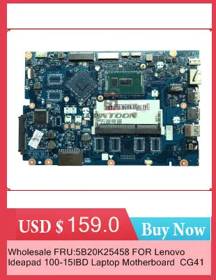 Motherboard For Lenovo Ideapad 100-15IBY 100-15IBD Laptop Motherboard CG410/CG510 NM-A681 SR240 I3-5020U DDR3L 100% Tested