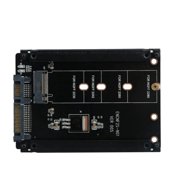 

M.2 NGFF SSD With 5 Screw For SATA 2.5 Gb / s 6 Adapter Board with Cabinet M2 Plug NGFF Adapter Support for WinXP / Vista