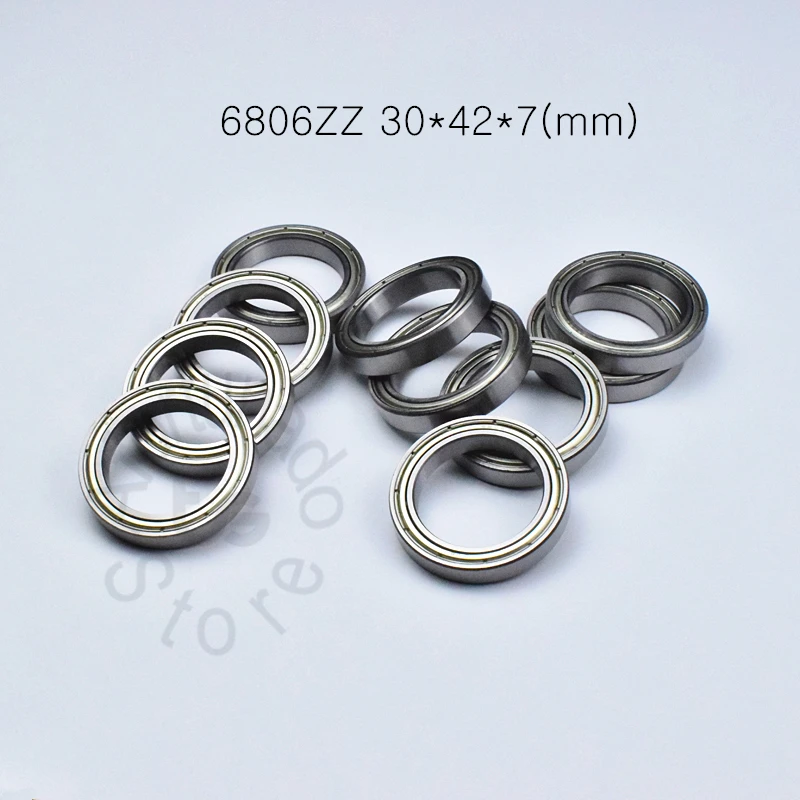 Подшипник 6806ZZ 30*42*7 (мм) 10 шт. фотоподшипник металлический герметичный подшипник
