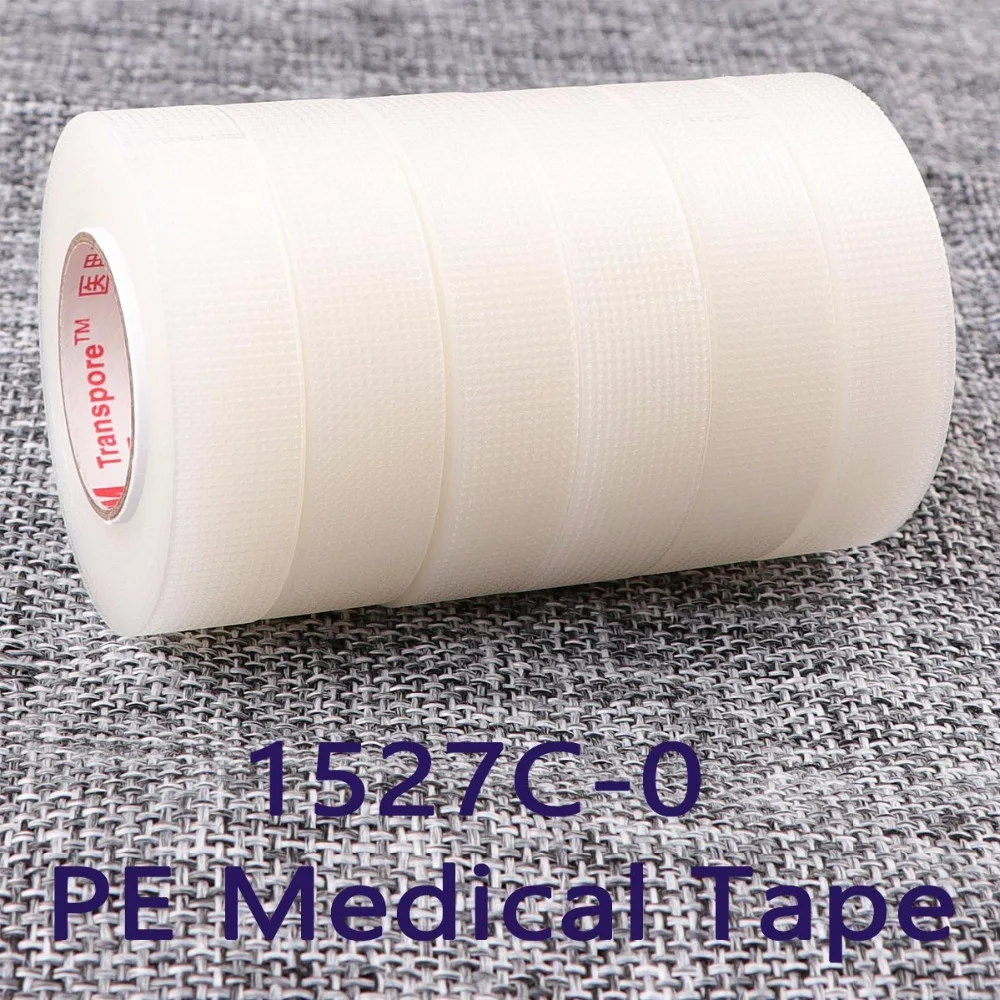 6 Rolls 3M 1527C-0 Medical Tapes for Indvidual Eyelash Extensions Transparent PE Tape Professional Lash Applying Tools
