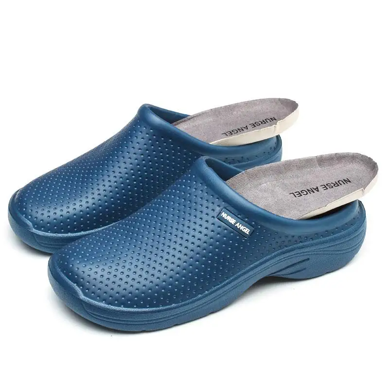 

Operating room special shoes female male anti-slip hole thick bottom surgical nurse shoes non-slip work medical doctor slipper