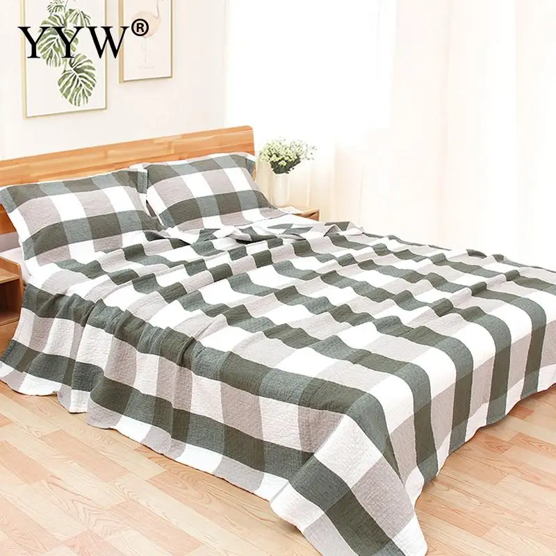 

Summer Air-Conditioning Cotton Soft Towel Blanket Soft Breathable Throw Sofa Nap Blanket Thin Comforter Bed Cover Bedspread Home