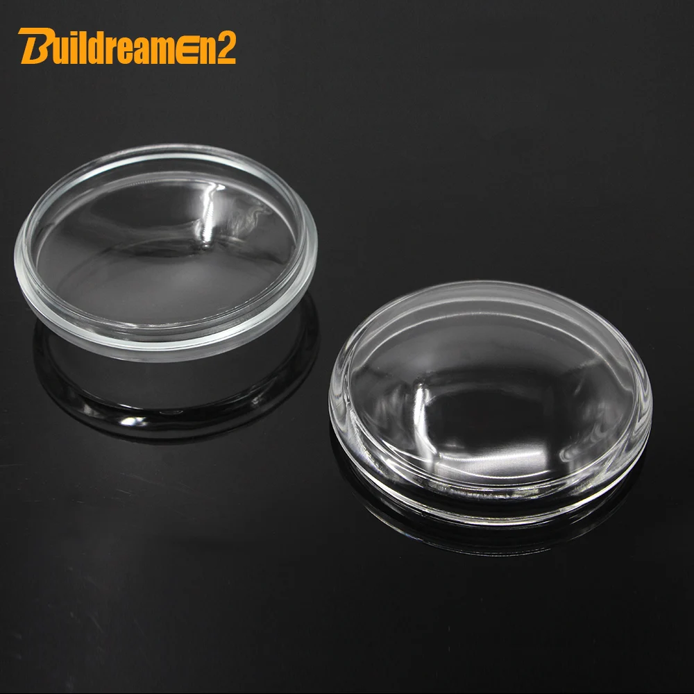 

Buildreamen2 2 Pieces 90mm Round Auto Transparent Glass Lens Car Front Fog Light Cover For Dacia Duster Sandero Logan Solenza