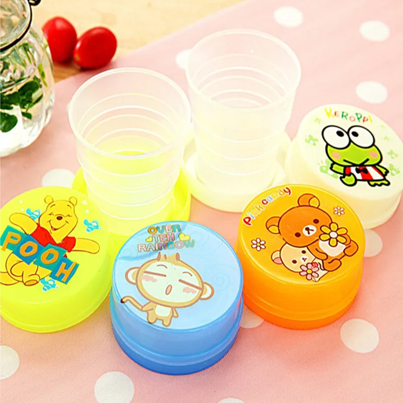 

Fashion Travel Portable Retractable Folding Cup Outdoor Telescopic Collapsible Drinking Coffee Cup Children Students Water Cups
