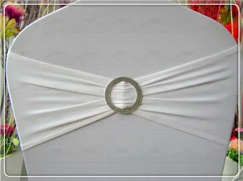 

2/2----With Round Buckle---Spandex/Lycra Chair Band/Expand Bands/Chair cover sash For Wedding Party Banquet Decorations