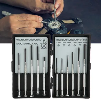

2019 hot new products 11pcs Precision Mini Screwdriver Set Magnetic Watch Repair Screw Alloy Tools KitFamily Home Low price