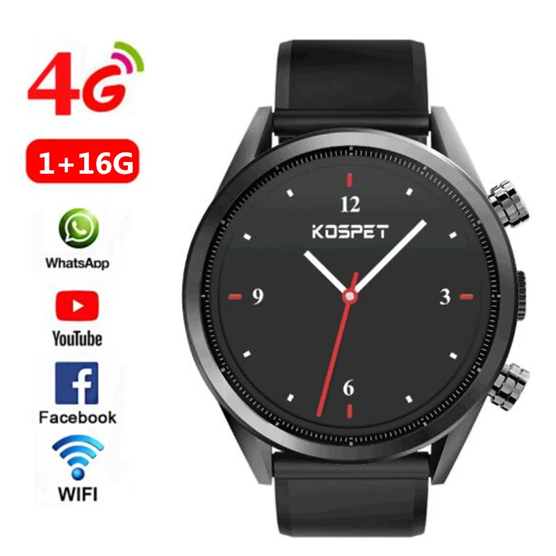 luxury Smart Watch Android 7.1.1 LTE 4G Bluetooth Smartwatch Heart Rate 1G+16G Memory with Camera GPS WIFI PK LEMX I7 Z28 KC05 |