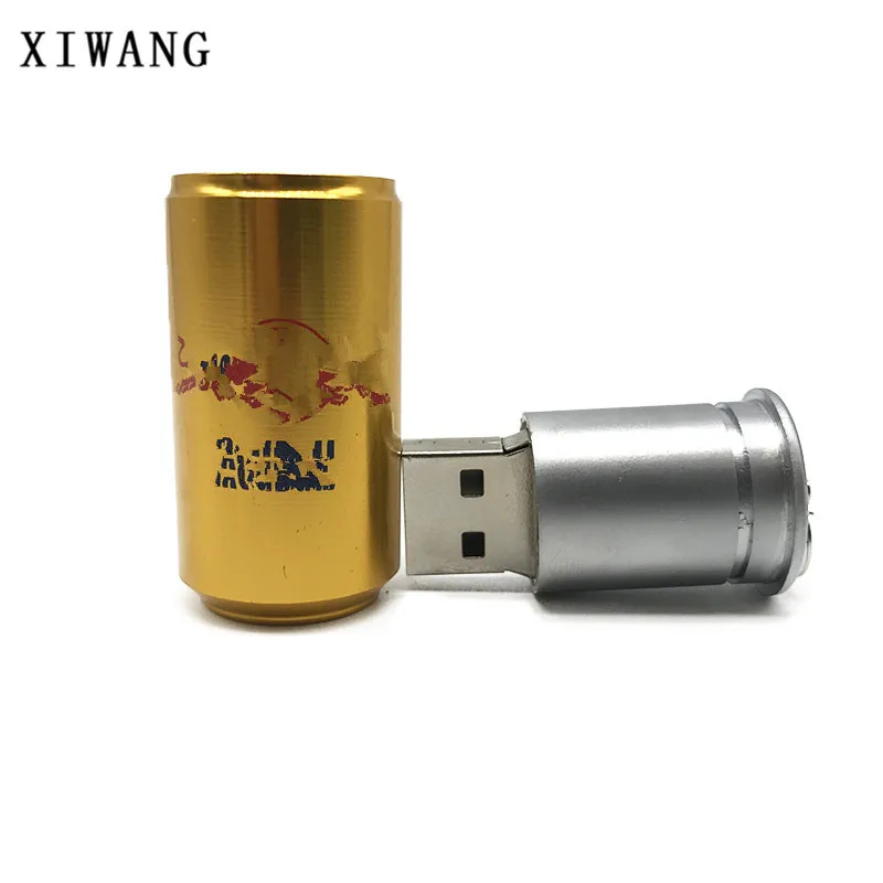 XIWANG металлическая бутылочное Пиво Бутылка флеш-диск USB 2,0 4 ГБ 8 ГБ 16 ГБ 32 ГБ 64 Гб портативный накопитель карта памяти Бесплатная доставка