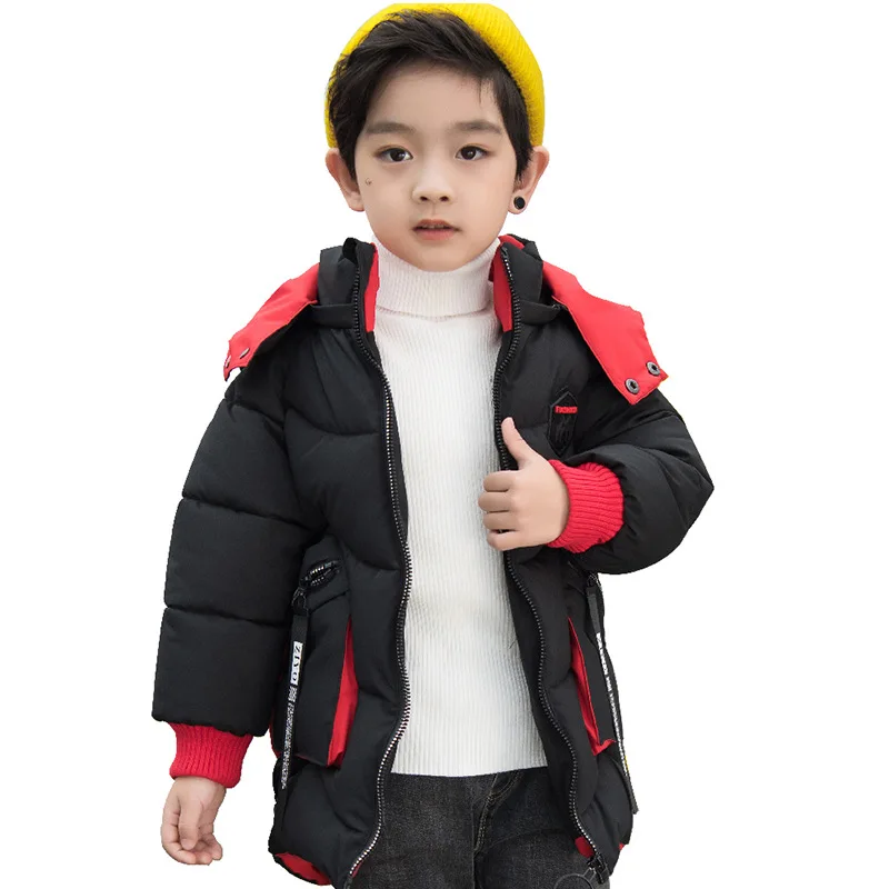

High Quality baby boy winter jackets cotton coat kids outerwear boys warm jacket toddler winter clothes 3-8years parkas snowsuit
