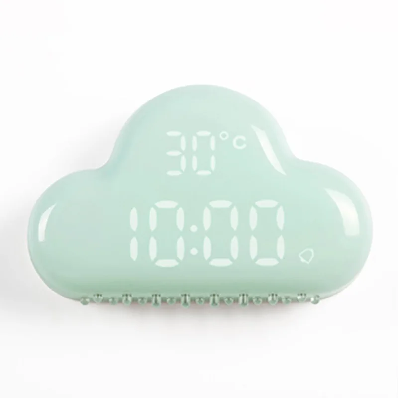 

EAAGD Digital Alarm Clock USB rechargeable Sound Control Electronic Temperature Calendar 3d intelligent digital clock Snooze