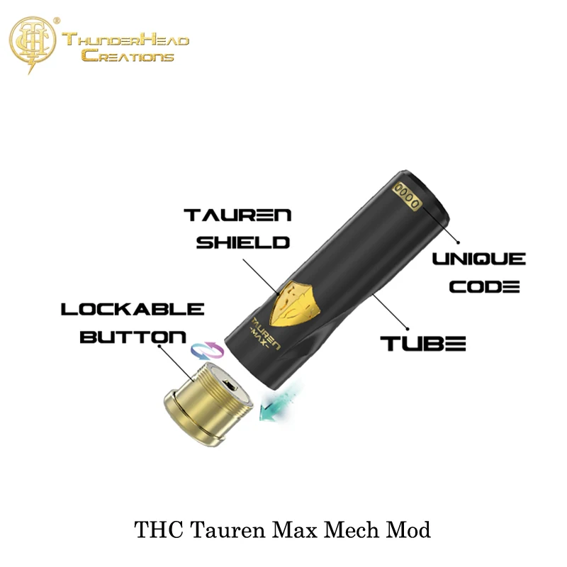 Оригинальная электронная сигарета ThunderHead Creation THC Tauren Max 24 мм питание от одного