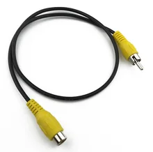 0.5m e 1m av macho para rca fêmea cabo de extensão av aux cabo rca aux cabo de linha de vídeo para o fio de áudio do carro