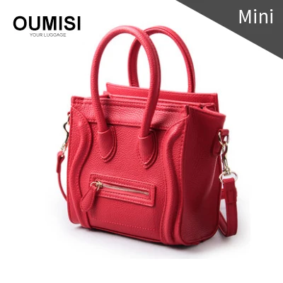 OUMISI Модная брендовая женская сумка из искусственной кожи известного бренда, маленькая сумка через плечо CSMINI - Цвет: red mini
