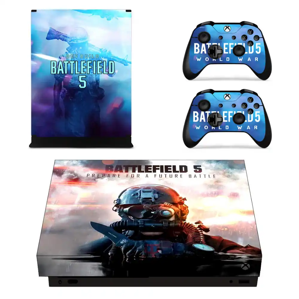 Battlefield 5 Skin Sticker Decal For Microsoft Xbox One X Console