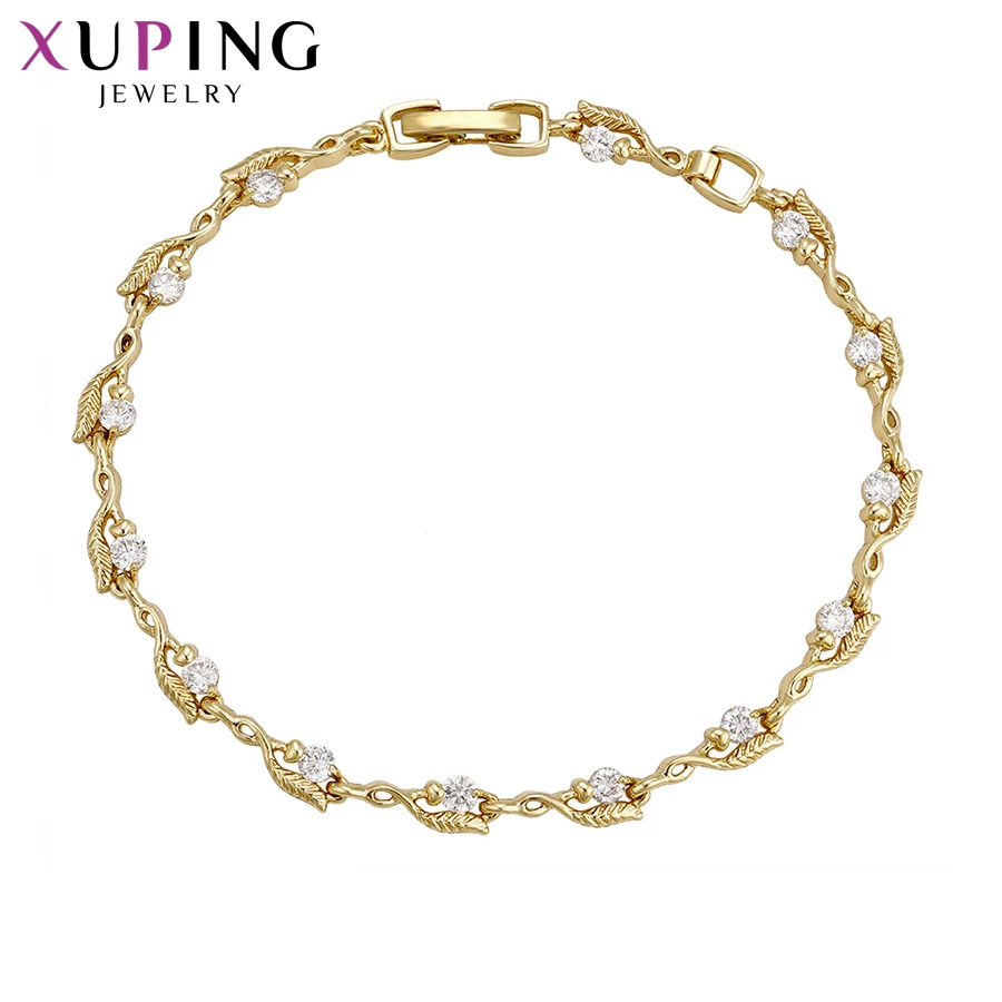 Xuping Fashion Sweet Bracelet with Synthetic Cubic Zirconia for Women Thanksgiving Christmas Jewelry Gifts S65-72714