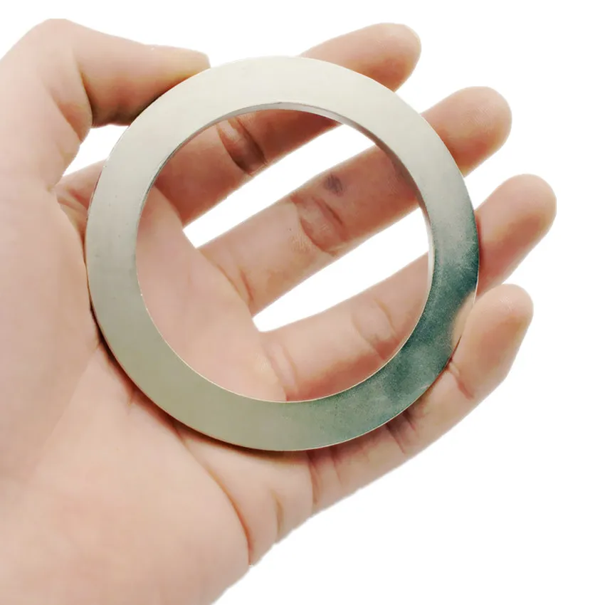 NdFeB магнитное кольцо диам. 50 65 70 80 мм большое магнитное кольцо Аксиально Намагниченные сильные неодимовые постоянные магниты 1 шт. Прямая поставка