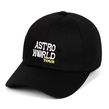 Хлопок ASTROWORLD Тур бейсболка s с изображением Трэвиса Скотта унисекс Тур астромир папа шляпа шапка высокое качество вышивка мужская женская шляпа