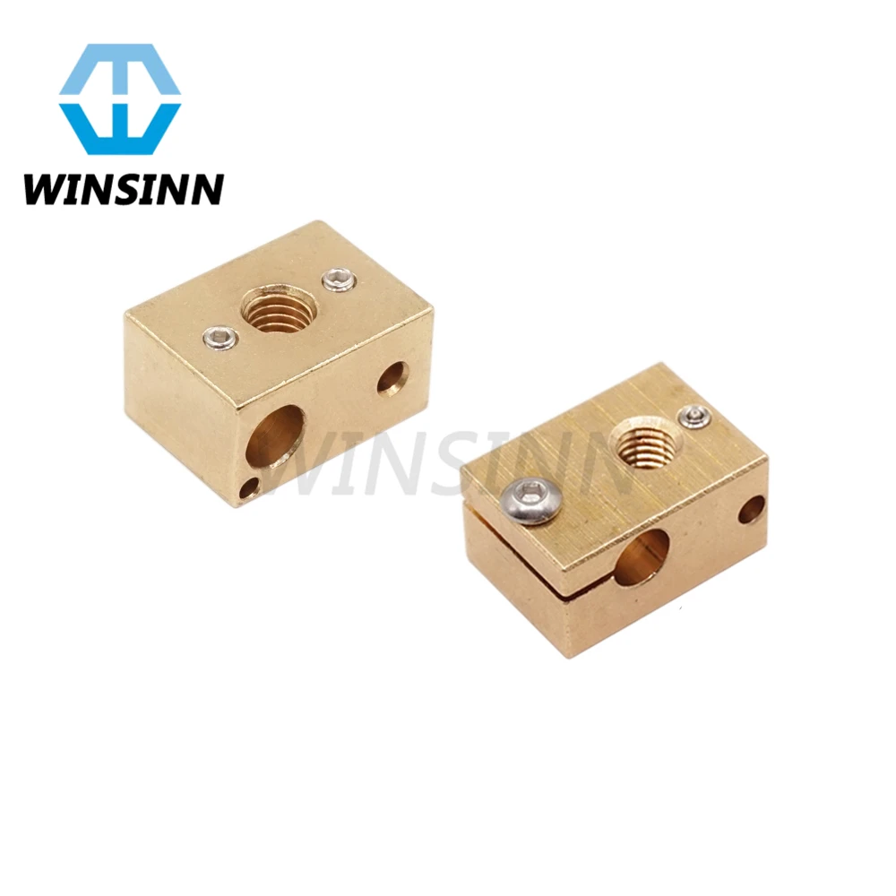 V6 الحرارة كتلة الاستشعار النحاس سخان كتلة الألومنيوم ل HT-NTC100K PT100 RepRap بودين J-رئيس V6 3D طابعة الطارد hotend