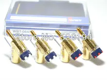 WBT-0645 Angled Stackable Speaker Loudspeaker Banana Plug (Pack of 4pcs)
