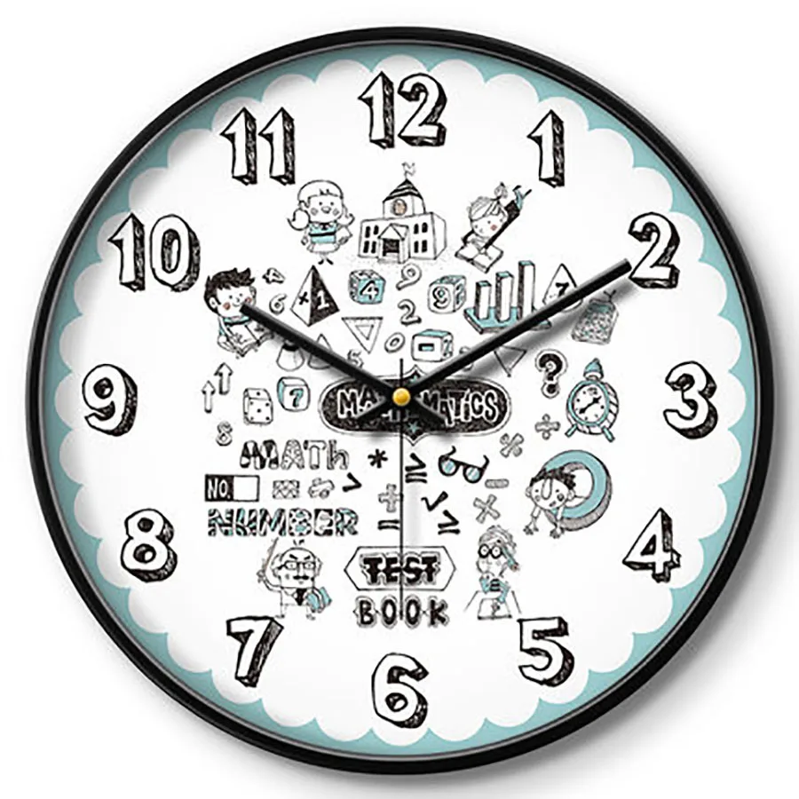 

Cartoon Modern Wall Clock Children Personalize Unique Home Wall Watch Digital Wanduhren Best Selling 2019 Products Wall Clocks