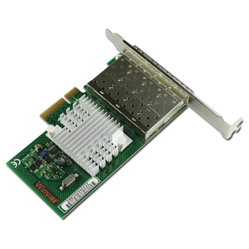 Quad Порты и разъёмы fiber Channel pci-e x4 карты Gigabit Ethernet сетевой адаптер nh82580eb