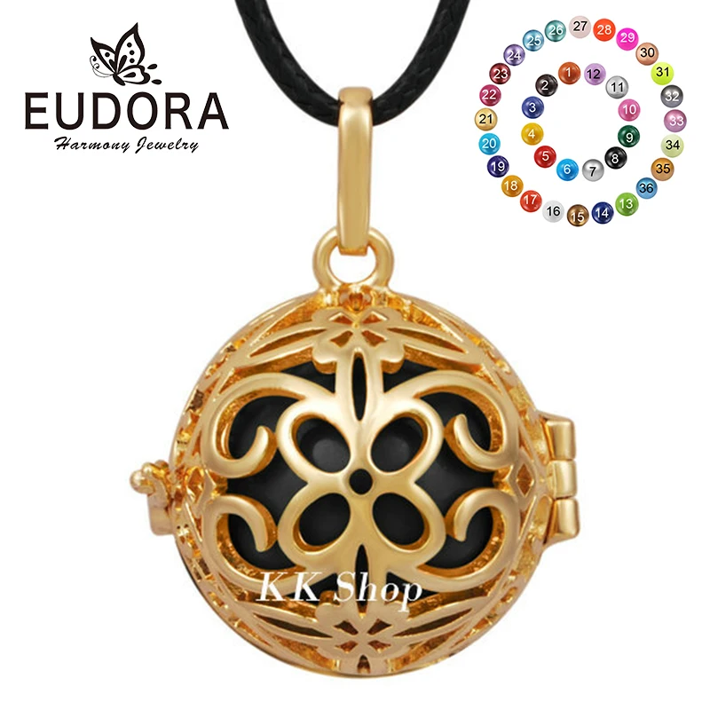 Медное ожерелье Eudora 20 мм модные ювелирные изделия золотой кулон в виде живота
