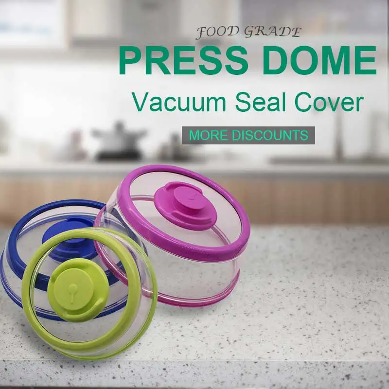 

Keepeez pressdome Hot Selling TV Show Press Dome Vacuum Seal Cover lid food vacuun sealer container
