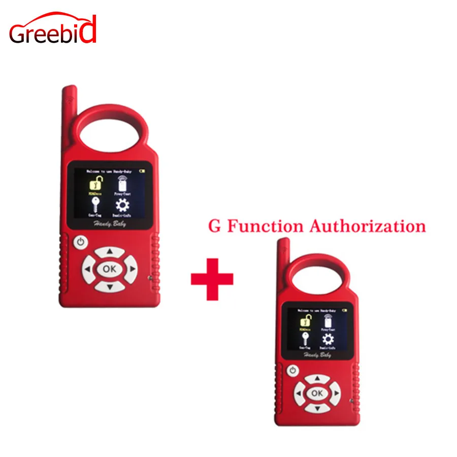 

Handy Baby V9.0.1 Hand-held Car Key Copy Auto Key Programmer for 4D/46/48 Chips Plus G Chip Copy Function Authorization