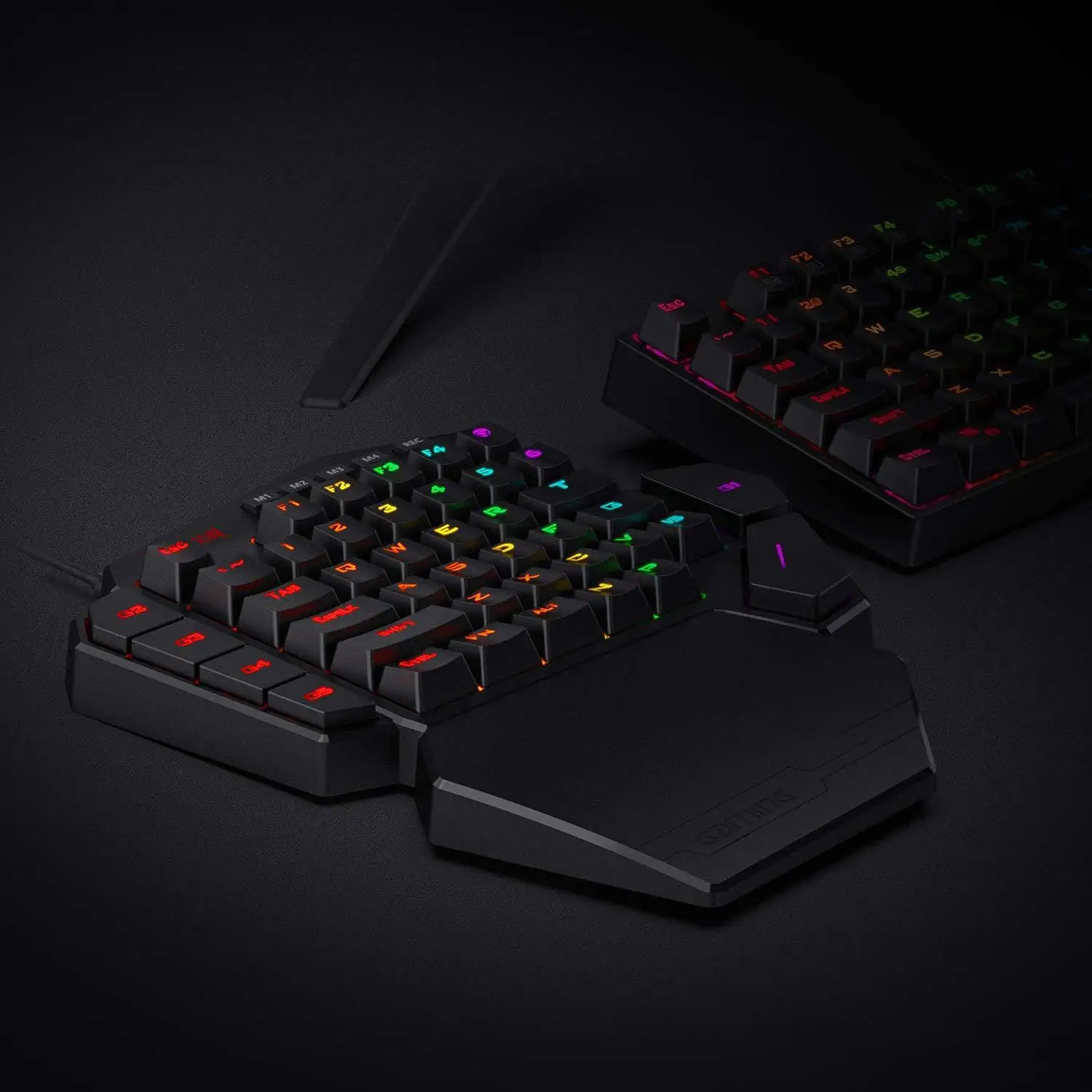 Redragon K585 DITI One-Handed RGB Mechanical Gaming Keyboard 42 Keys Blue Switch LED Left Hand Mini Keypad For Mobile Game