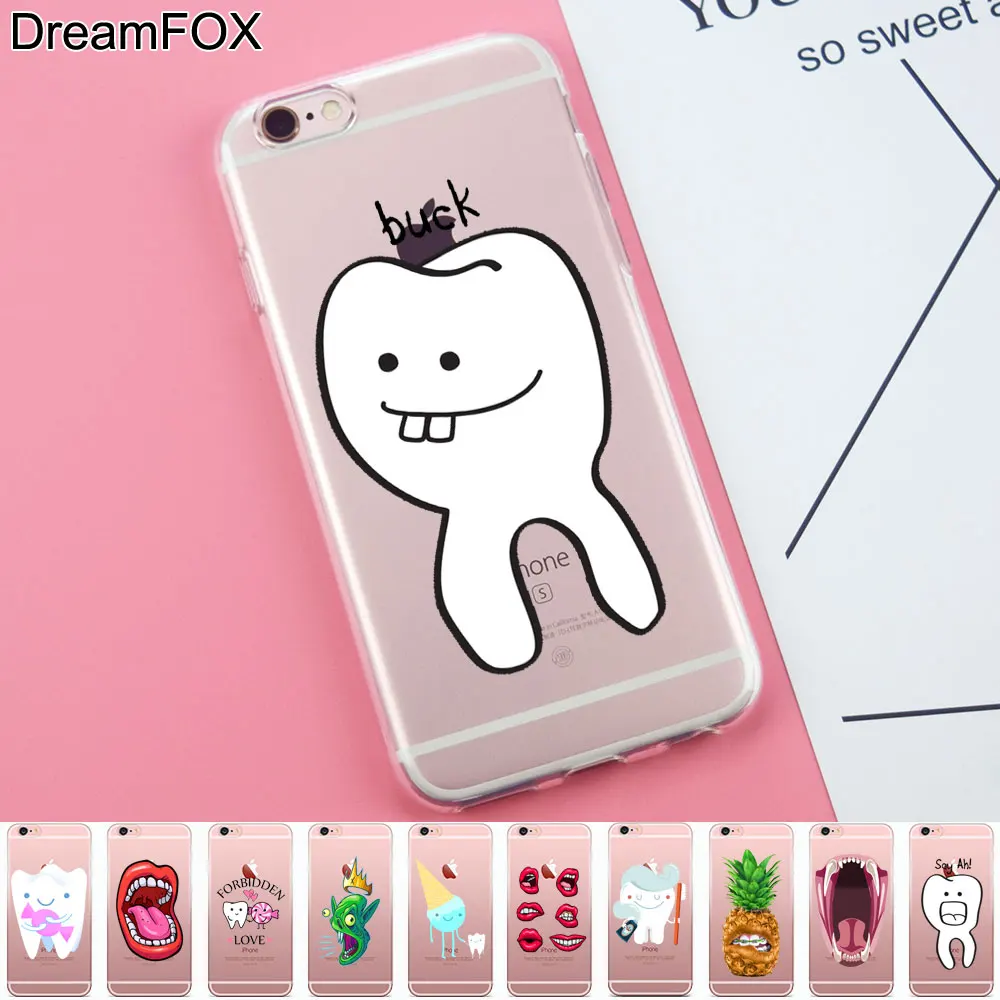 DREAMFOX K355 Tooth Soft TPU Silicone Case Cover For Apple iPhone 11 Pro X XR XS Max 8 7 6 6S Plus 5 5S SE 5C 4 4S |