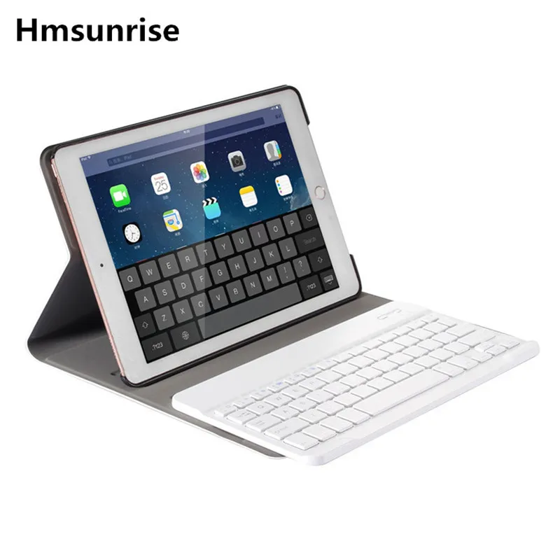Hmsunrise For iPad air Keyboard Case Wireless Bluetooth Keyboard Cover For apple iPad air 1 A1474 A1475 A1476 Stand funda