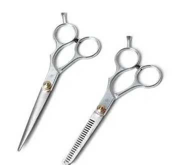 

2 pcs set Barber Hair Cutting Thinning Scissors Shears Hairdressing professional hair scissors jk17