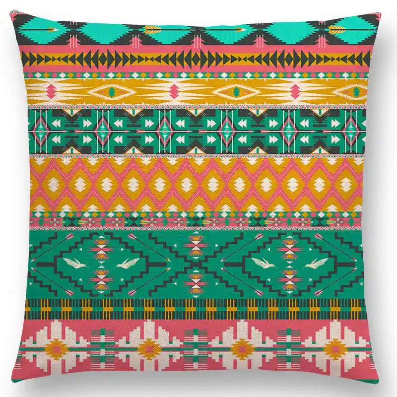New Colorful Seamless Aztec Decorative Prints Fancy Abstract