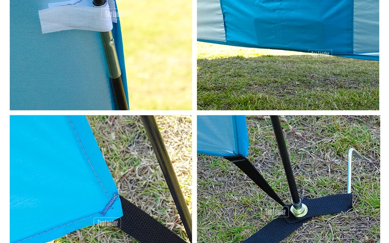 Verão ao ar Leve Portátil Shelter Praia Tenda Livre Jardim Sol Toldo Sombra Dossel Fácil Instalação Acampamento Pesca Caminhadas Sun 16 Esporte e Lazer