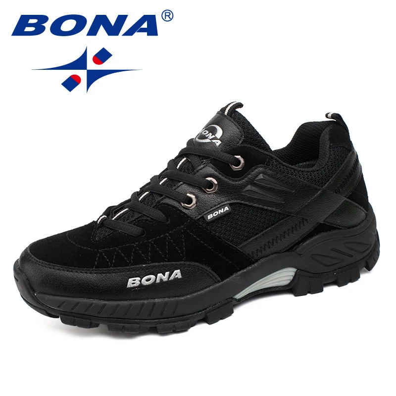 Skup BONA nowy styl klasyczny mężczyźni buty górskie Outdoor Walking Trekking mężczyźni trampki przeciwpoślizgowe wspinaczka mężczyźni buty szybka darmowa wysyłka