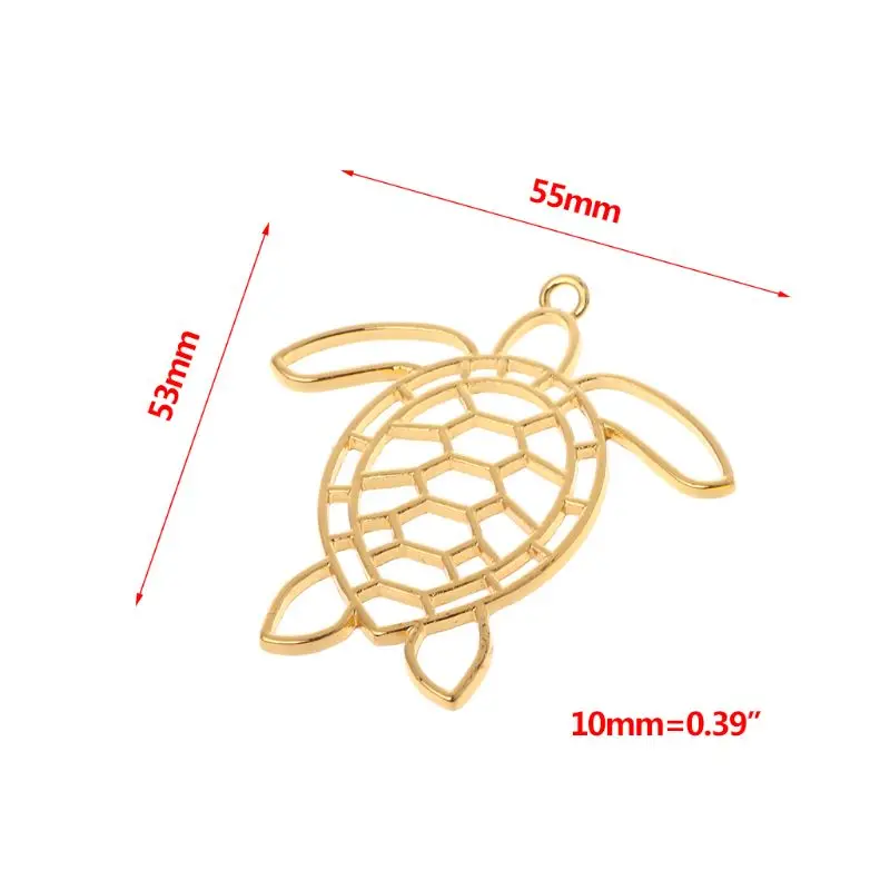 DIY эпоксидная смола ремесла УФ Металл рамки для изготовления украшений ожерелья кулон творческий черепаха дельфин животные талисманы