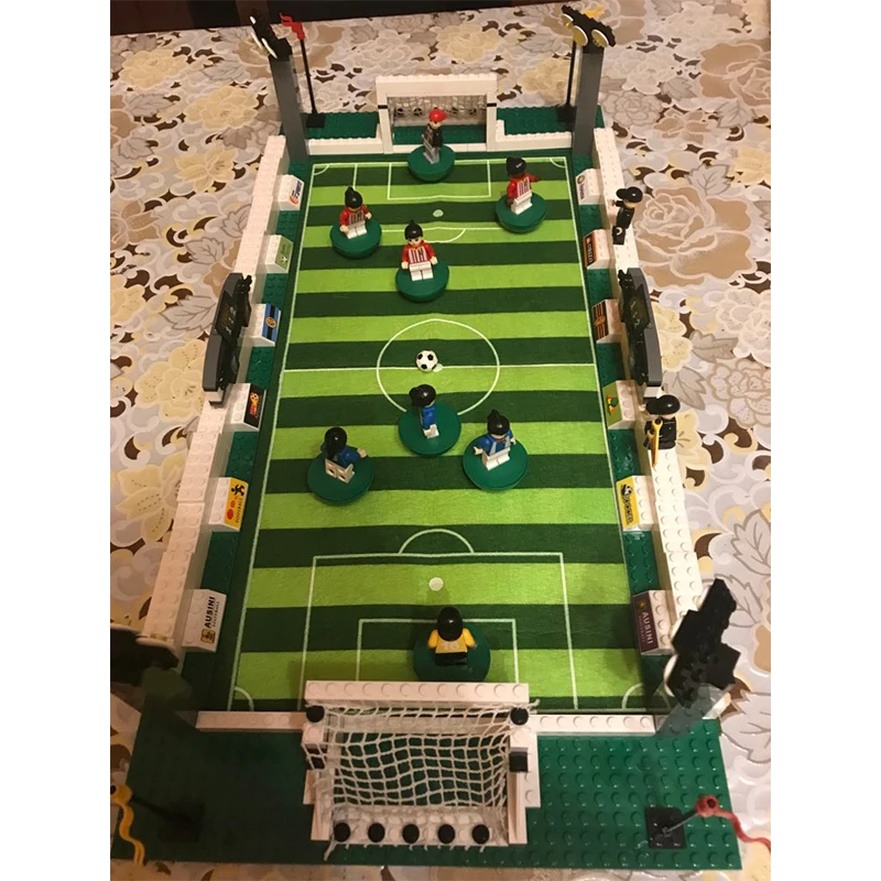 

199 3D Blocks Educational Model Building Toys Hobbies For Children CITY Football Series Model Building Kits Compatible Legoing