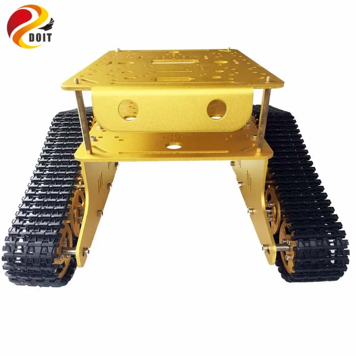 Двойной гусеничный Танк Модель шасси модель автомобиля для Arduino Wall-e робот