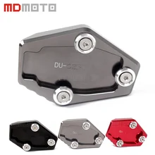MDMOTO Motocicleta CNC Soporte de Extensión Lateral Ampliar pad Placa Para Ducati MONSTER Multistrada 1200 1200 S 795 796 821 1200 1200 S
