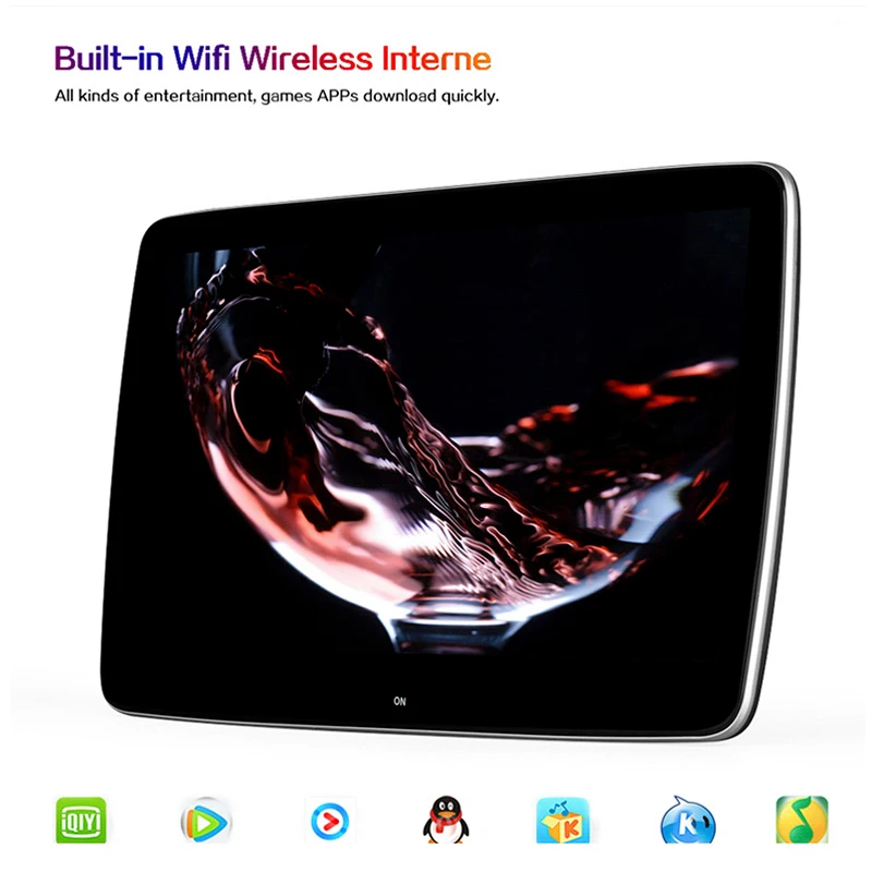  11.6 Inch Android 7.1 Car Headrest Monitor Octa Core 1920*1080 HD 1080P 2.5D Ultra-thin Touch Scree