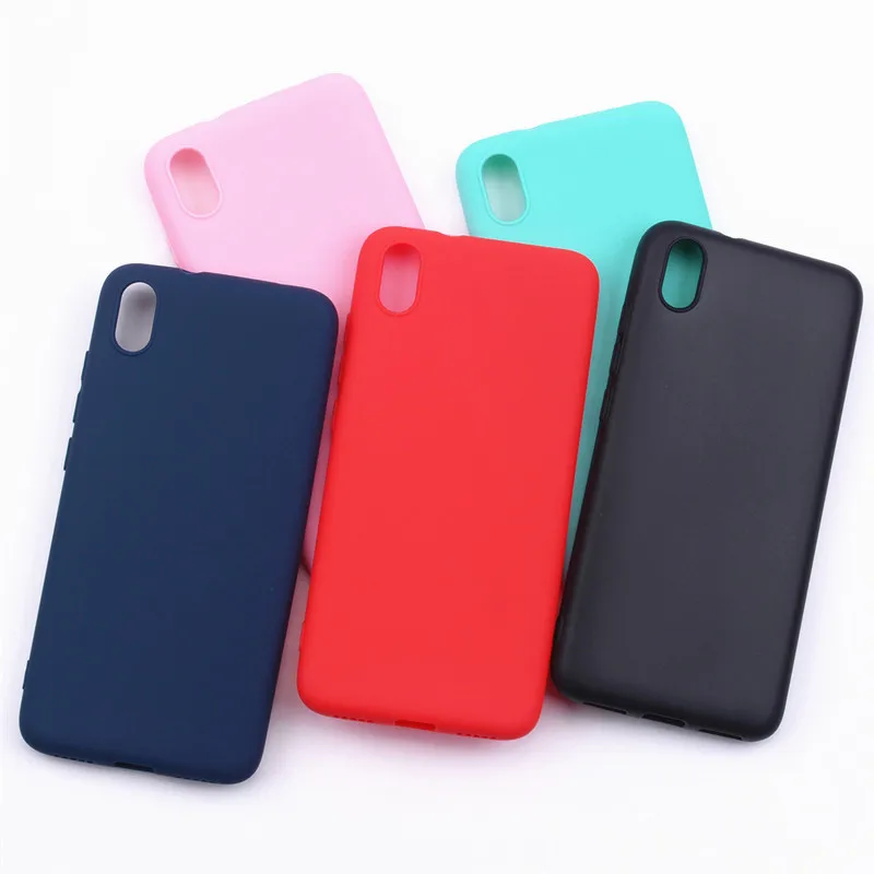 

Soft Silicone Case On Xiaomi Redmi 7A Cover For Redmi 7 Case Soft TPU Color Matte Back Cover Phone Case For Redmi 7 A Redmi 7a