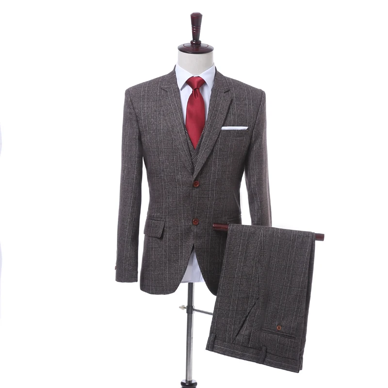 Men S Wardrobe Essentials Slim Fit Windowpane Suit Tailormade