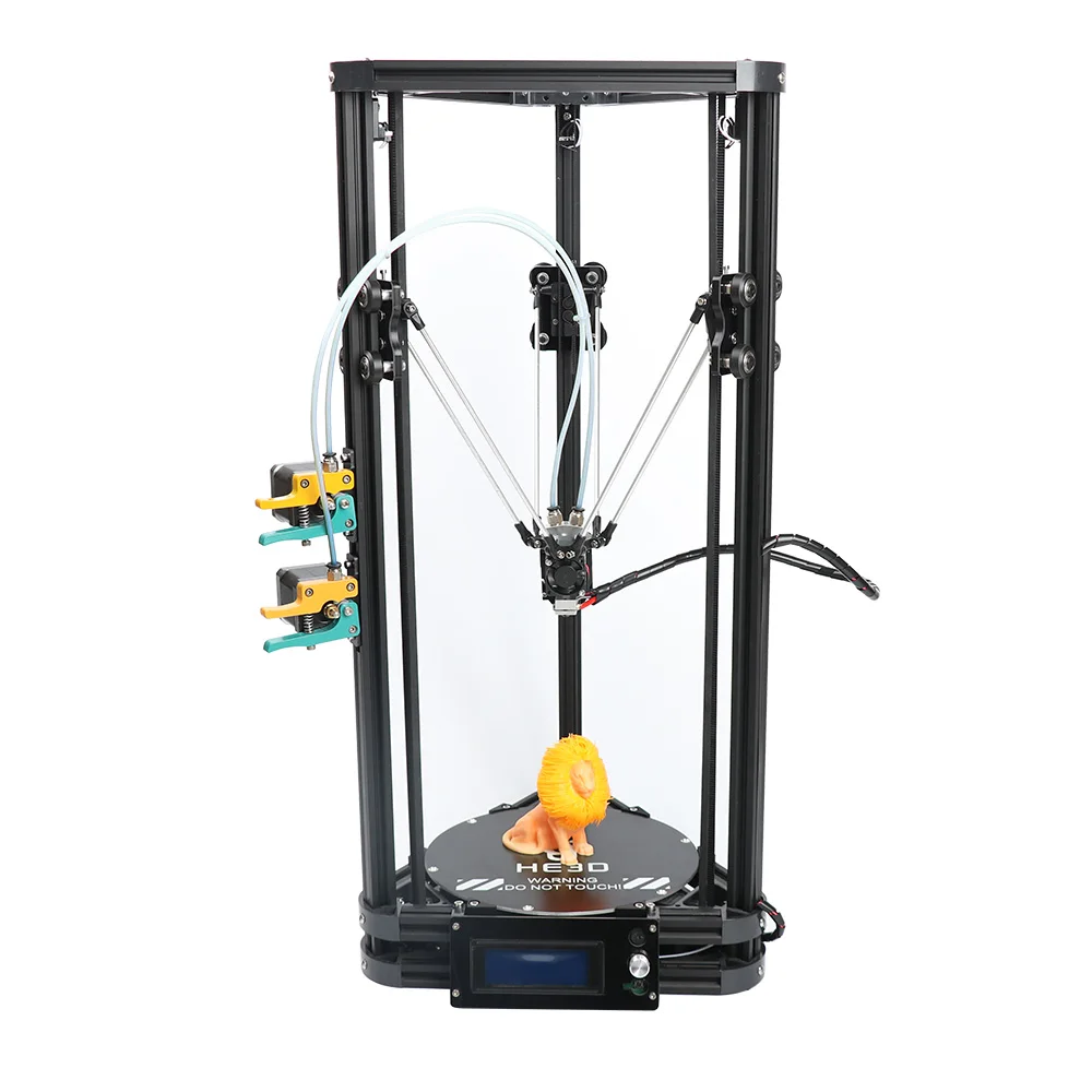 HE3D autolevel K200 2 in 1 out extruder DIY delta 3d printer kit