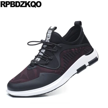 

Summer Breathable Mesh Shoes Men 47 Lace Up Red Big Size Lightweight Casual Trainers Walking Sneakers Skate Round Toe 48 Driving